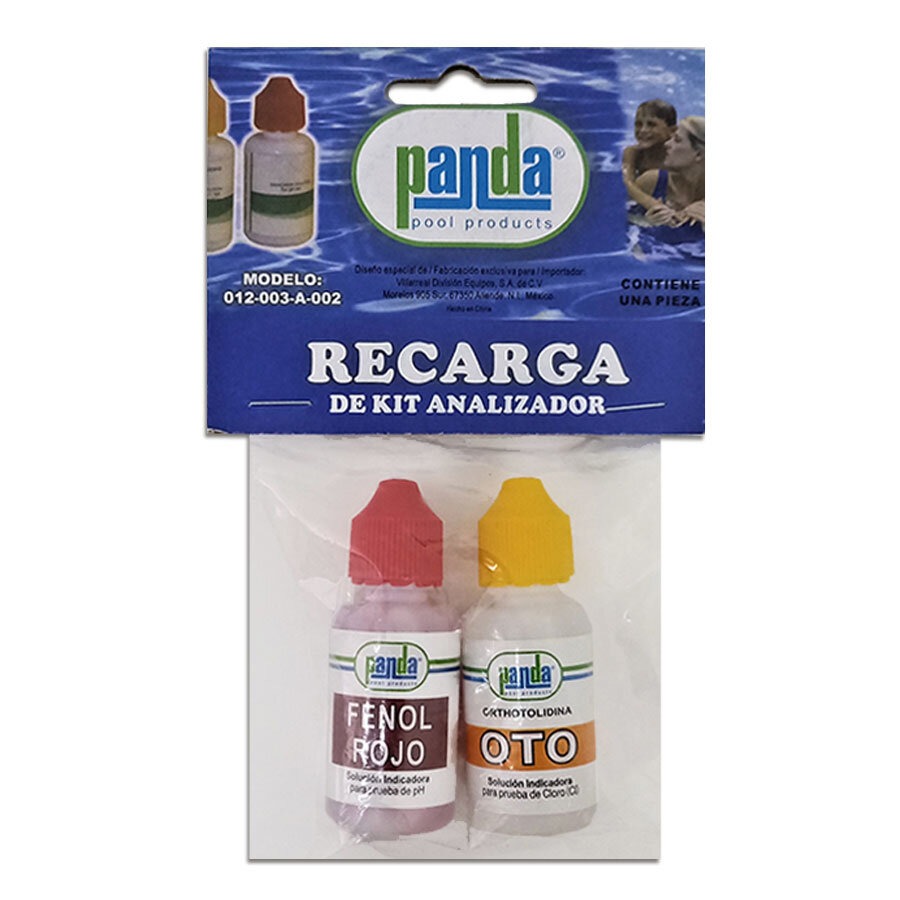 REPUESTOS DE KIT ANALIZADOR CLORO Y PH PANDA