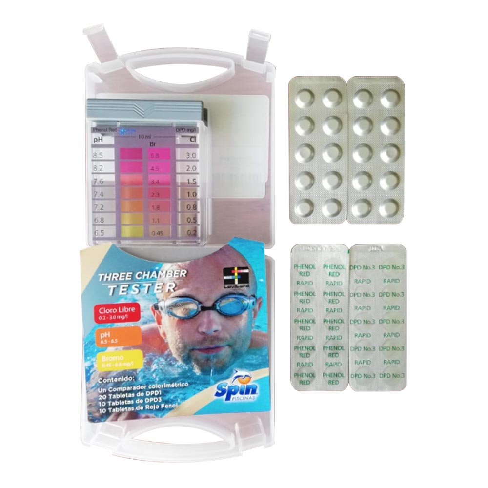 COMPARADOR DE CLORO Y PH THREE CHAMBER