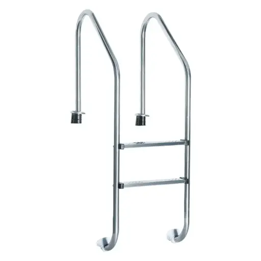 [PA-ESC-STD1-2P] ESCALERA ESTANDAR ACERO INOXIDABLE 2 PELDAÑOS MARCA PANDA