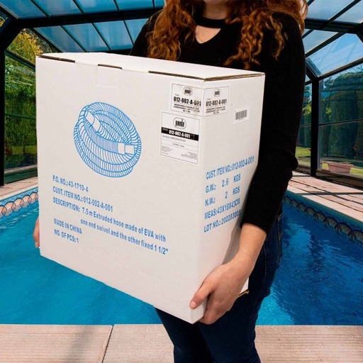 [012-002-A-001] MANGUERA FLEXIBLE PARA PISCINA 7.5 MTS PANDA