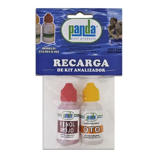 [012-003-A-002] REPUESTOS DE KIT ANALIZADOR CLORO Y PH PANDA
