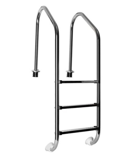 [012-016-A-001] ESCALERA ACERO INOXIDABLE 3 PELDAÑOS PANDA