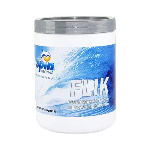 [2TR01-223-LQ] FLIK TARRO DE 1 KG DESENGRASANTE DE FILTRO DE CARTUCHO